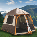 Палатка 4х-местная, 310х220х185 см, 1 слой, 1 комн, с москитной сеткой, Green Days, 4SINGLE, GJN188