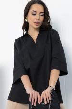 Блуза Легкость движения (черная) Б12831-30М LT Collection