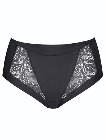 Трусики-слип с высокой линией талии Belle Cotton (Размер: M) (Цвет: черный)