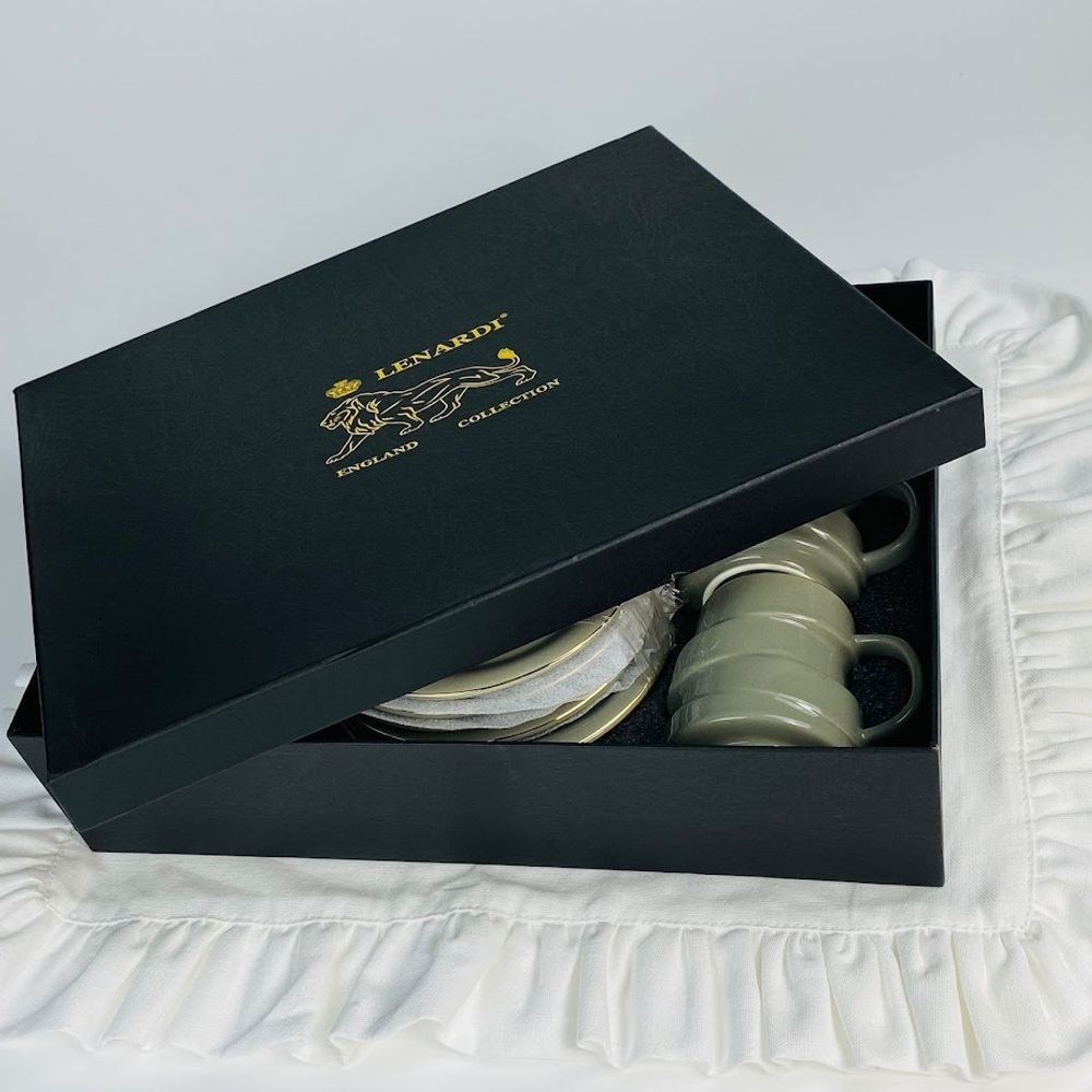 Lenardi 155-008 Кофейный набор 12пр. 140мл в под.уп.(х8)Фарфор