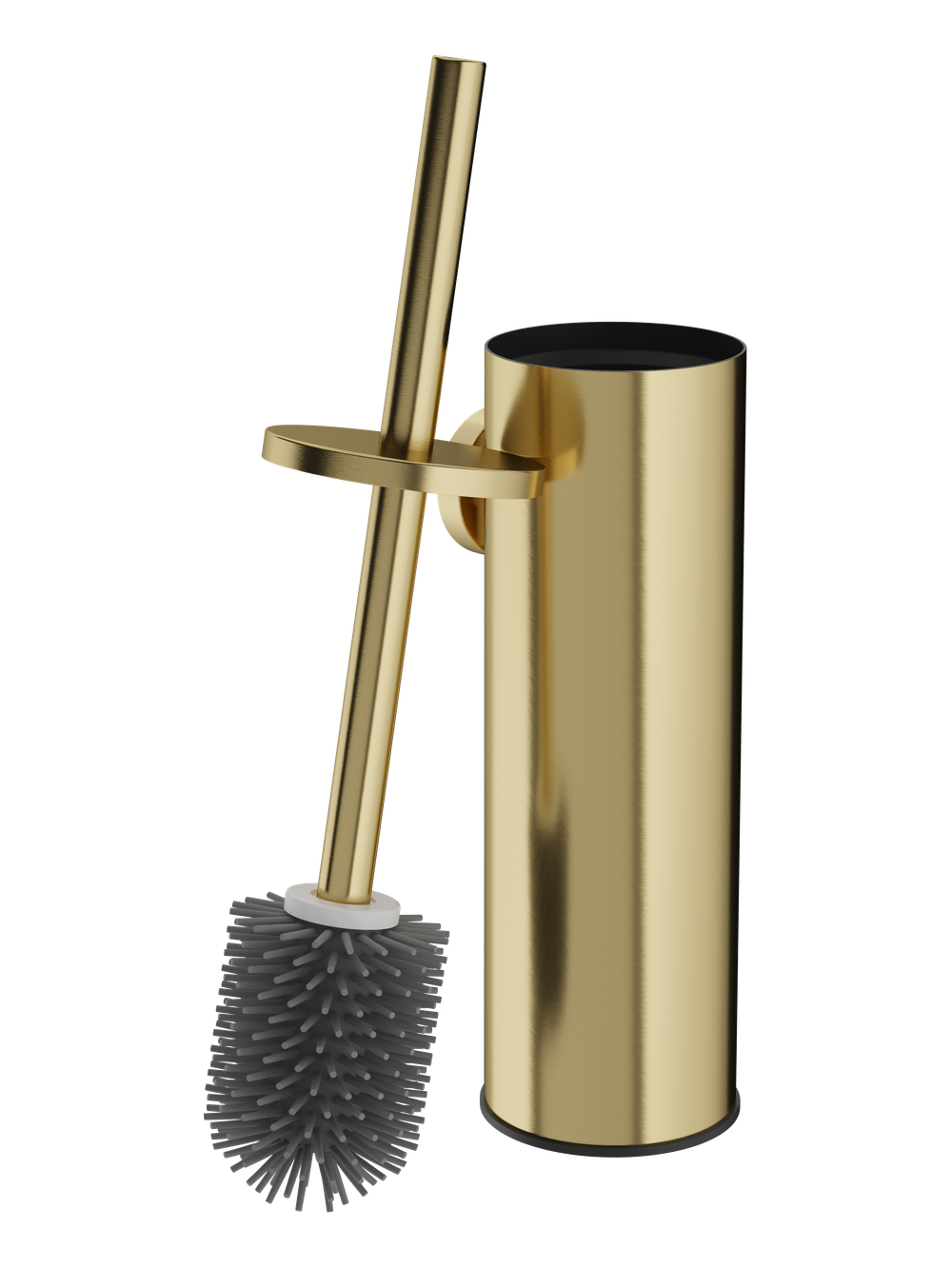 Ершик для унитаза STWORKI Стокгольм S36390GM настенный, золото, с подставкой и держателем