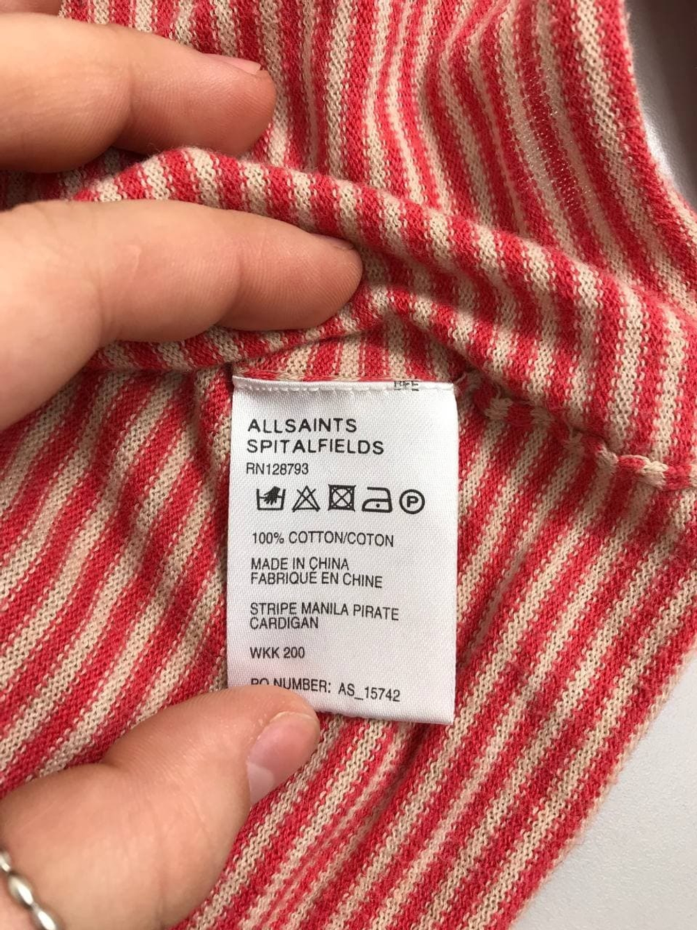 Кардиган Allsaints в полоску 42 размер