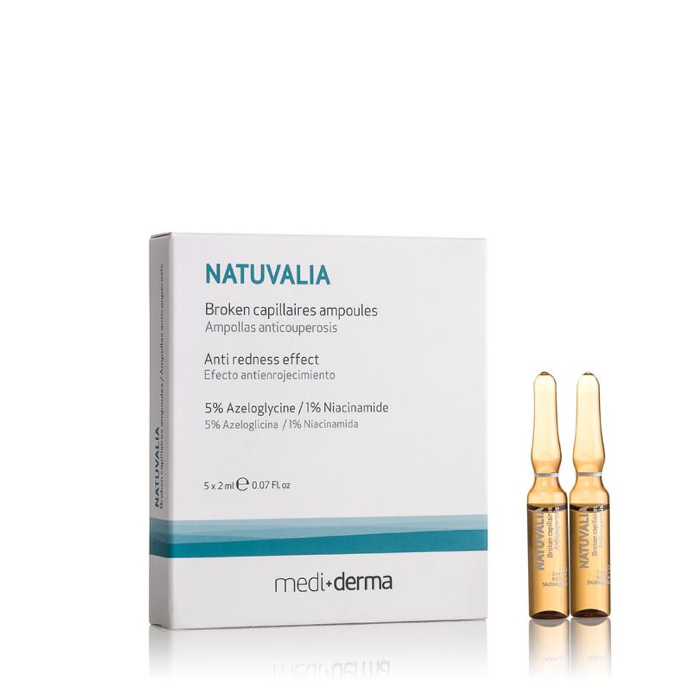 NATUVALIA Broken capillaires ampoules – Концентрат антикуперозный в ампулах, 5 шт. по 2 мл