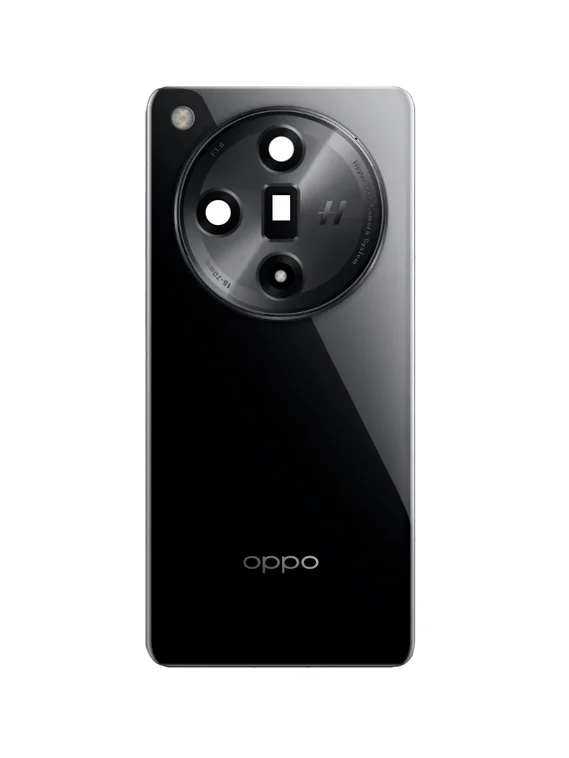 Задняя крышка для Oppo Find X7 черняя (Black) со стеклом камеры
