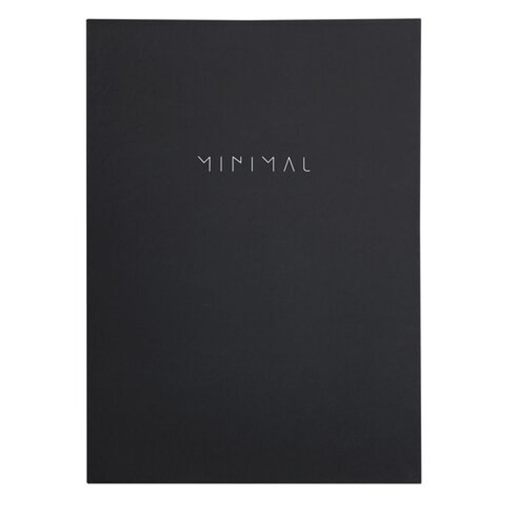 Тетрадь на кольцах БОЛЬШАЯ А4, 215х305 мм, 100 л., твердый картон, клетка, BRAUBERG, "Minimal black", 405408