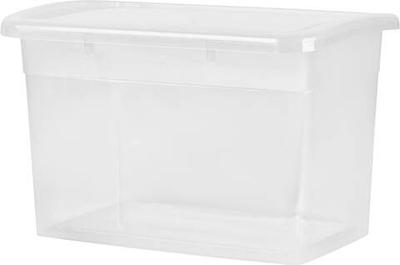 Ящик пластиковый для хранения KEEPLEX LACONIC с крышкой 11,0 л 350*235*222 мм ПРОЗРАЧНЫЙ