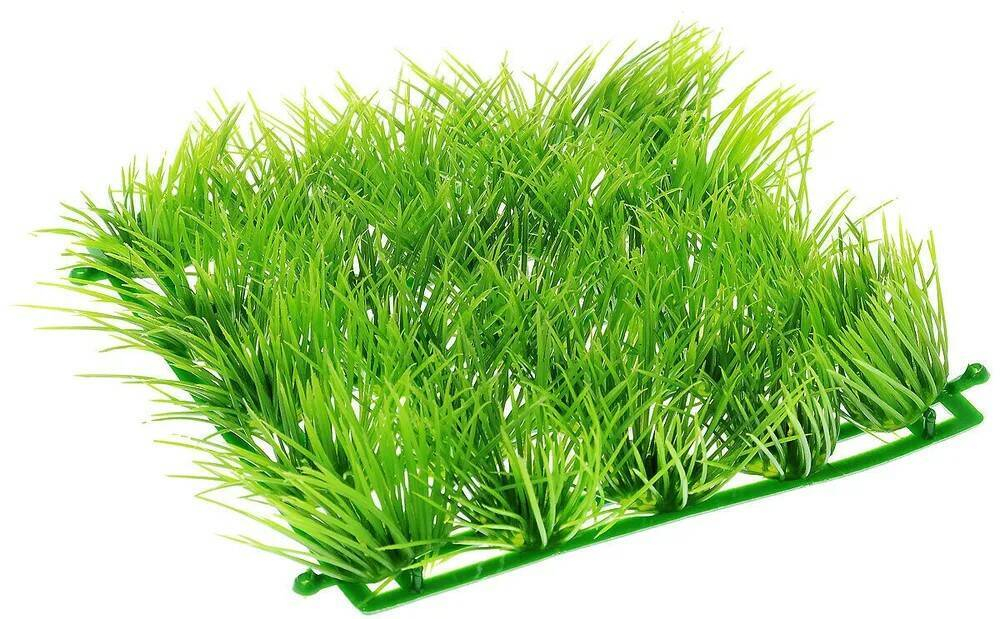 Пластиковый коврик зелёный  15*15см