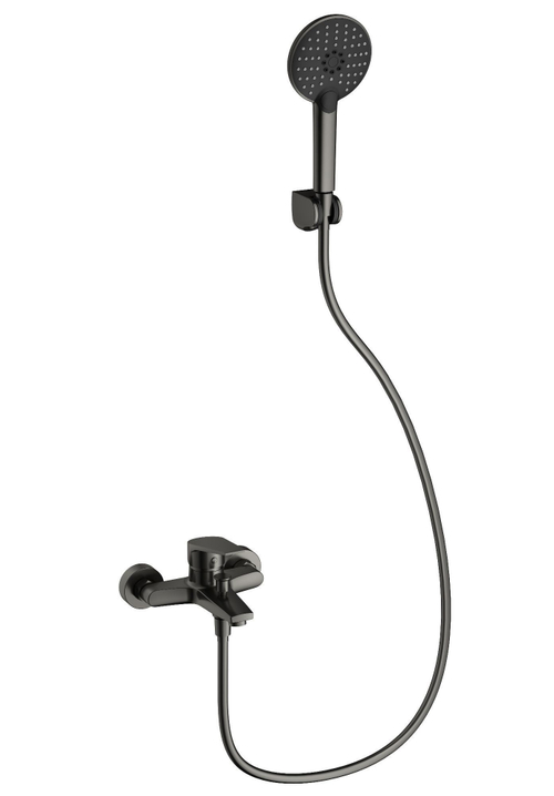 Смеситель для ванны с душем WONZON & WOGHAND, Темный графит (WW-A30891-BGG)