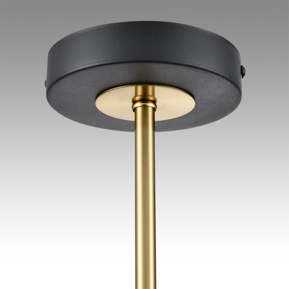 8240/8C COMFI LN26 239 черный/латунь, металл/акрил Люстра потолочная LED GX53 8*7W 220V LANIKA