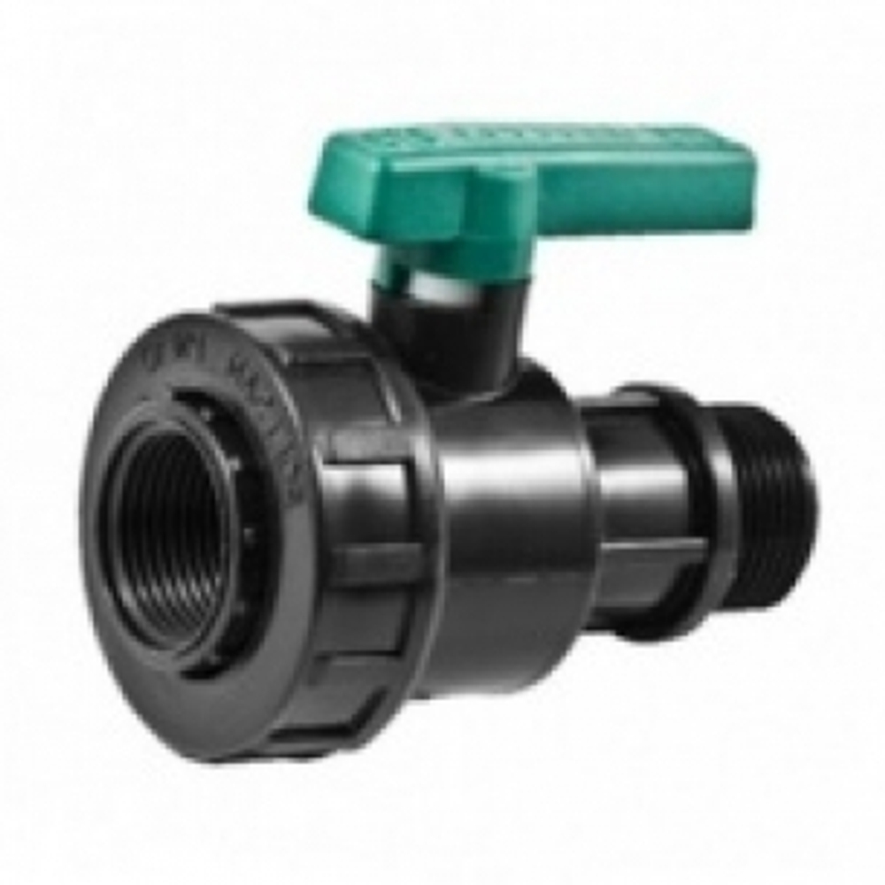 Кран шаровый "ПНД" Poelsan 3/4"-3/4" нар-вн (4/212)