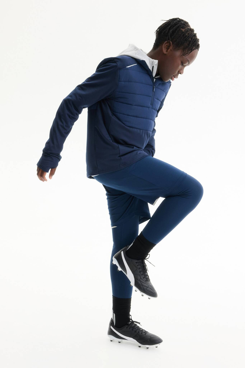 H&M Утепленный спортивный лонгслив ThermoMove, темно-синий