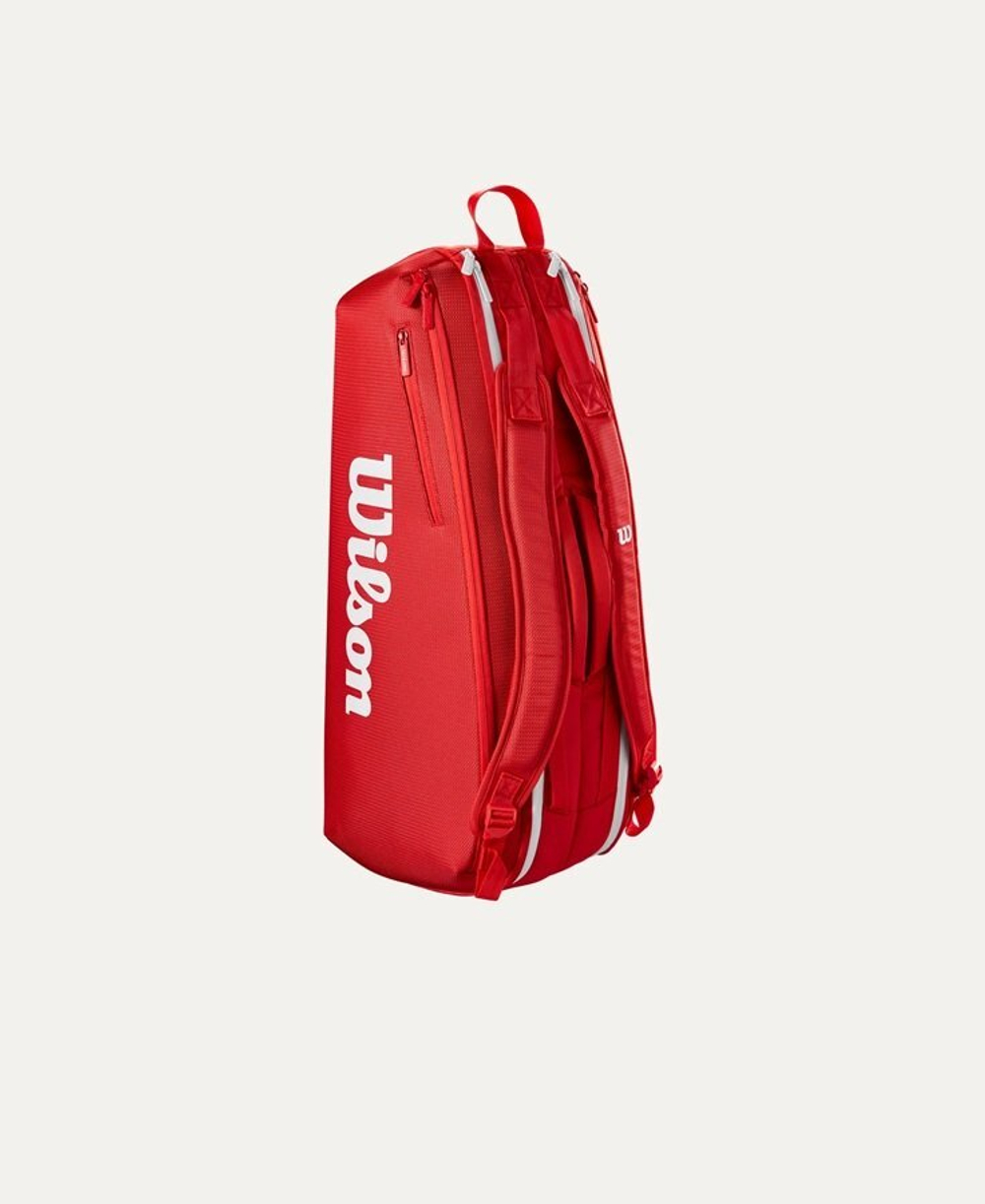 Чехлы для тенниса WILSON Torba SUPER TOUR 6 2025 Red .