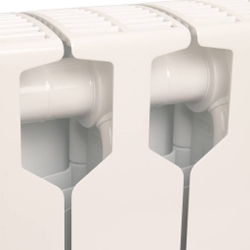 RIFAR SUPReMO 350  6 секций радиатор биметаллический боковое подключение (белый RAL 9016)