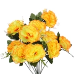 Искусственные цветы «Цветочная мелодия» Гвоздики 50см 10 цветков желтые