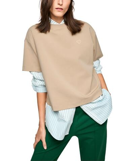 Marc Cain Футболка из плотного хлопка