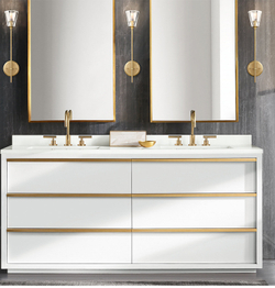 Настенный светильник Torche De Verre 1 light gold