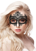 Черная кружевная маска на глаза Queen Black Lace Mask