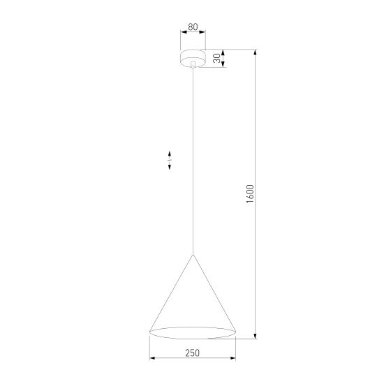 10077 / подвесной светильник / Cono