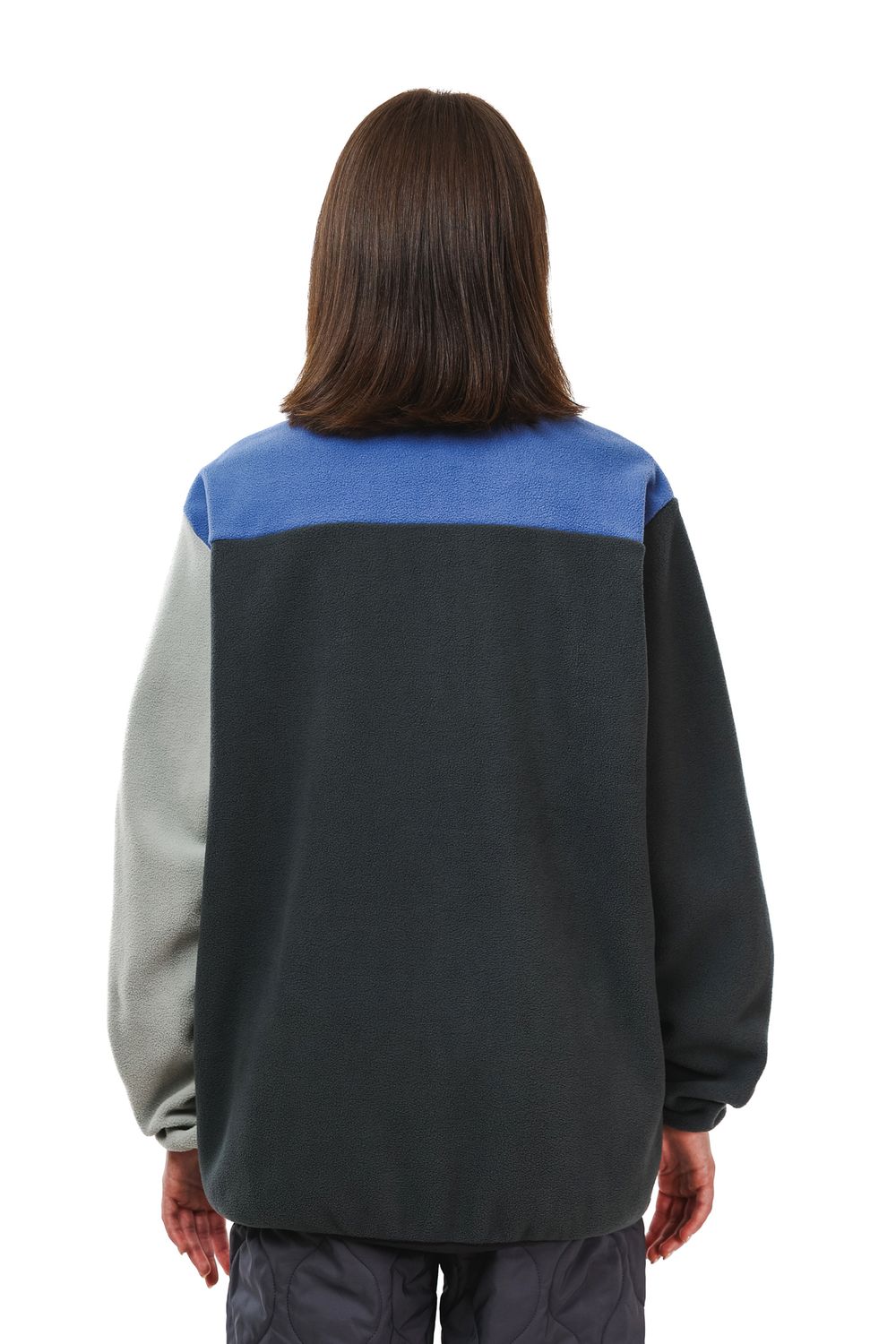 Толстовка Ymkashix Zip Colorblock Ranger синий/графитовый/серый