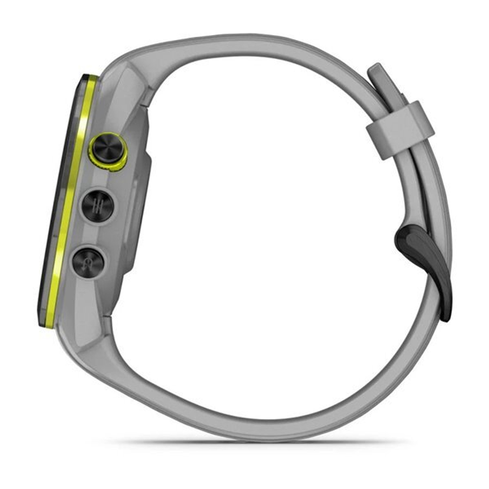 Умные часы Garmin Approach S70 (42 мм) с черным керамическим безелем и серым ремешком