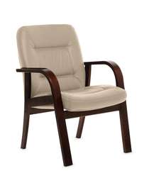 Кресло для посетителей Senator D бежевая кожа