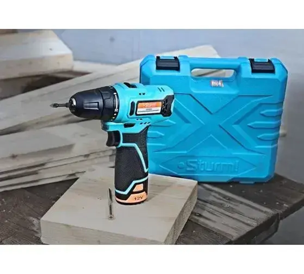 Шуруповерт, 30 мм, 12 В, 1400 об/мин, патрон - быстрозажимной, разноцветный, надежный