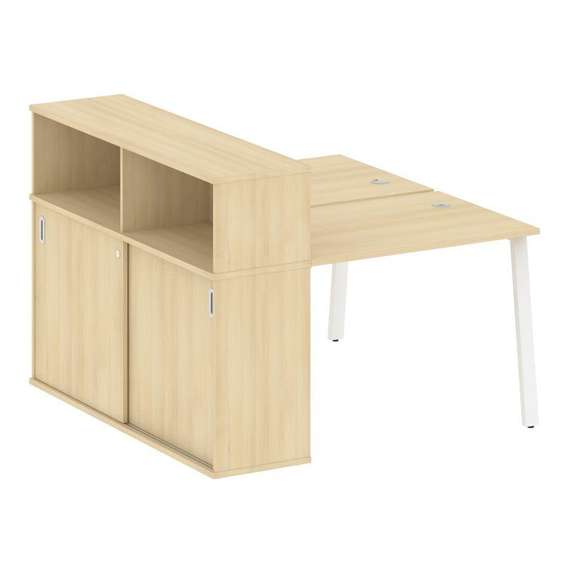 Метал Систем Рабочая станция с шкафом-купе на А-образном м/к БА.РС-СШК-2.1 Т