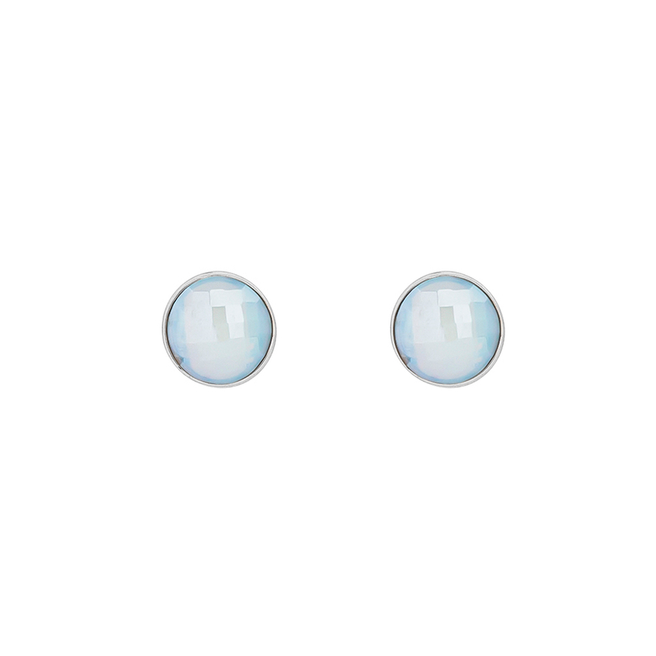 Серьги пусеты Possebon Pearl Opaline A1184.25 BW/S