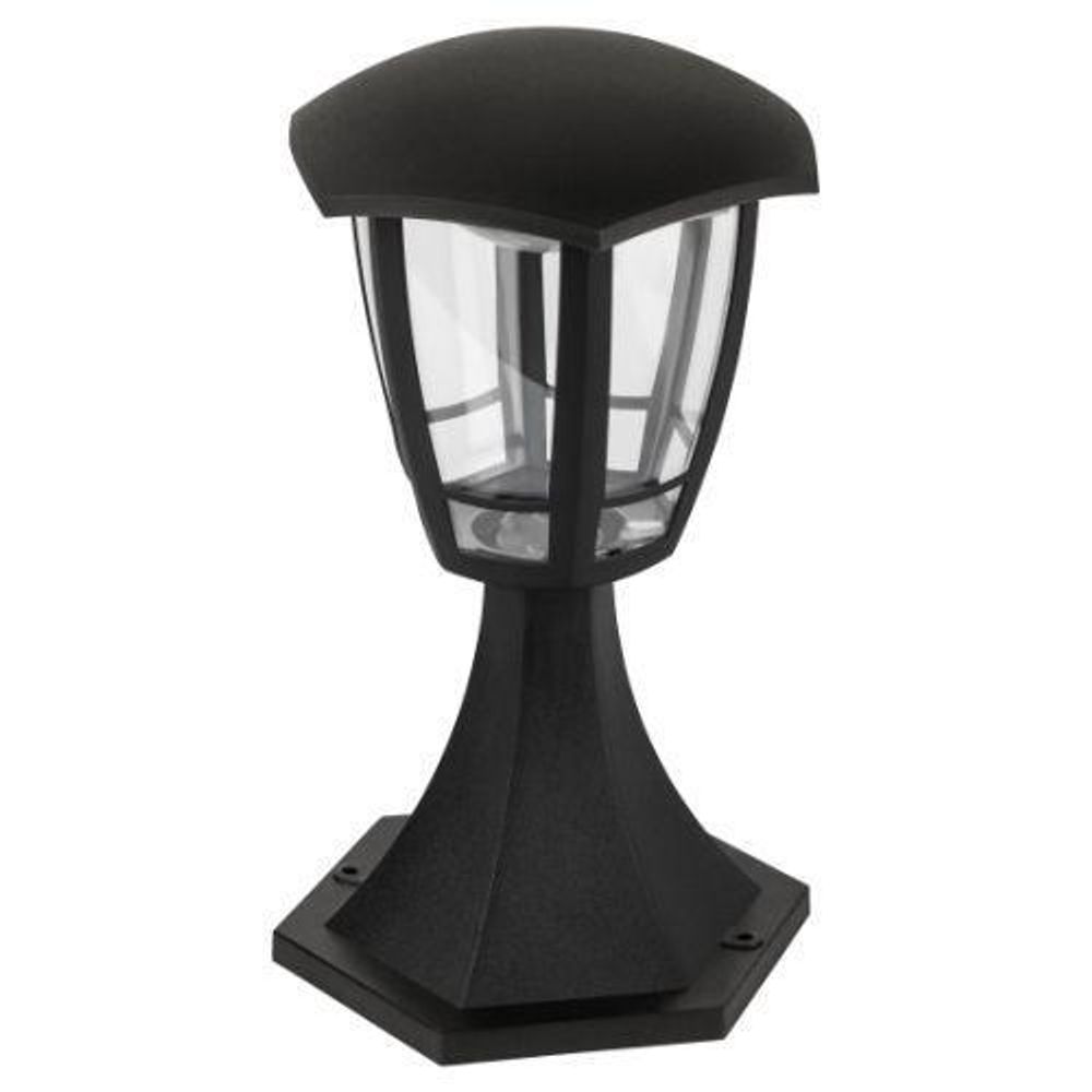 Светильник светодиодный садово-парковый ДТУ 07-8-003 Валенсия 1 8Вт 3000К IP44 6 гранный напольный черн. Эра Б0064200