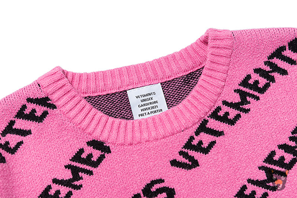 Джемпер Vetements "All-Over Logo"