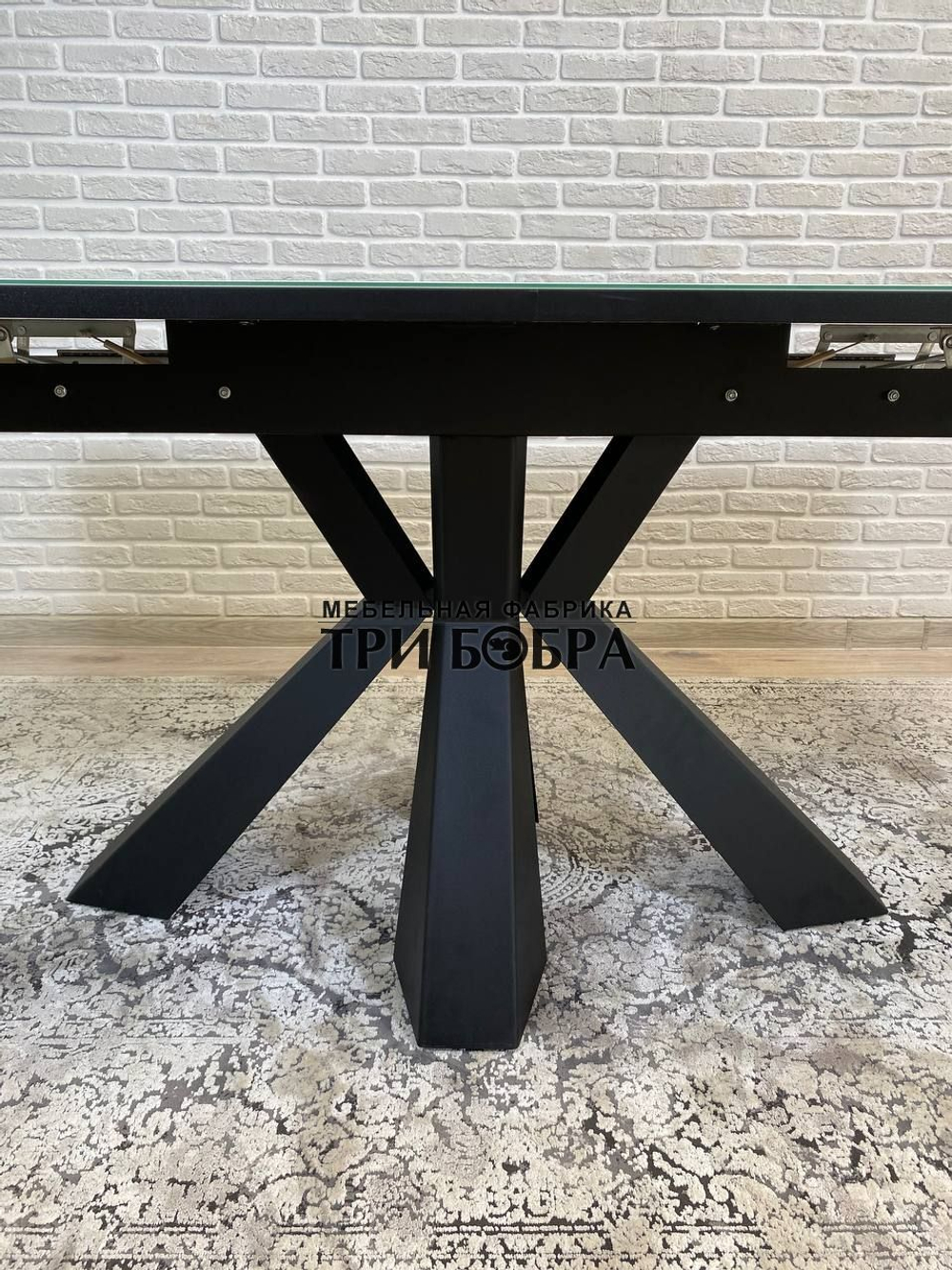 Кухонный раздвижной стол "Спайдер", итальянский мрамор