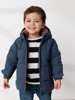 Куртка утепленная с капюшоном для мальчика Next Q53-238, Темно-синий