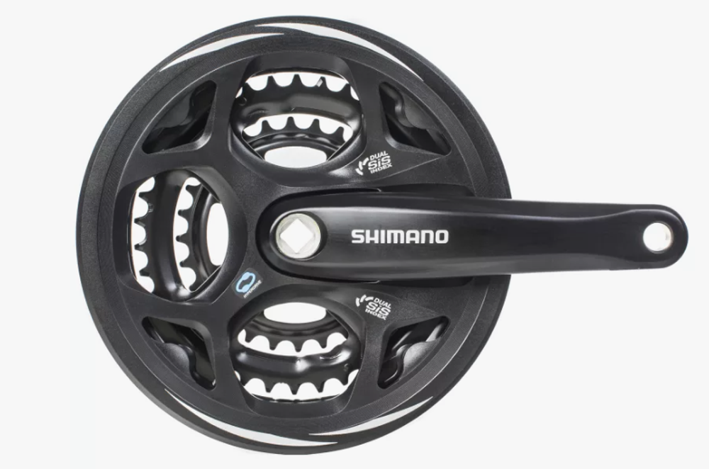 Система Shimano Altus, М311,170мм, под квадрат, 42/32/22Т, защита, черный