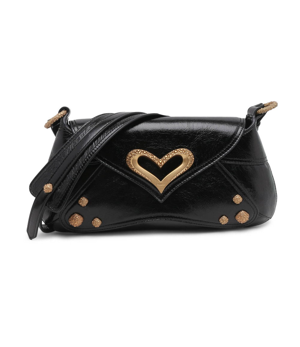 Кожаная сумка через плечо Pinko - черный(102829 A1EO)