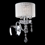 Настенный светильник 2045/1 хром/белый