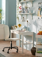 IKEA Письменный стол HEMNES,155*65*74, белый-коричневый, КЫМОР (ХЕМНЭС ИКЕА)