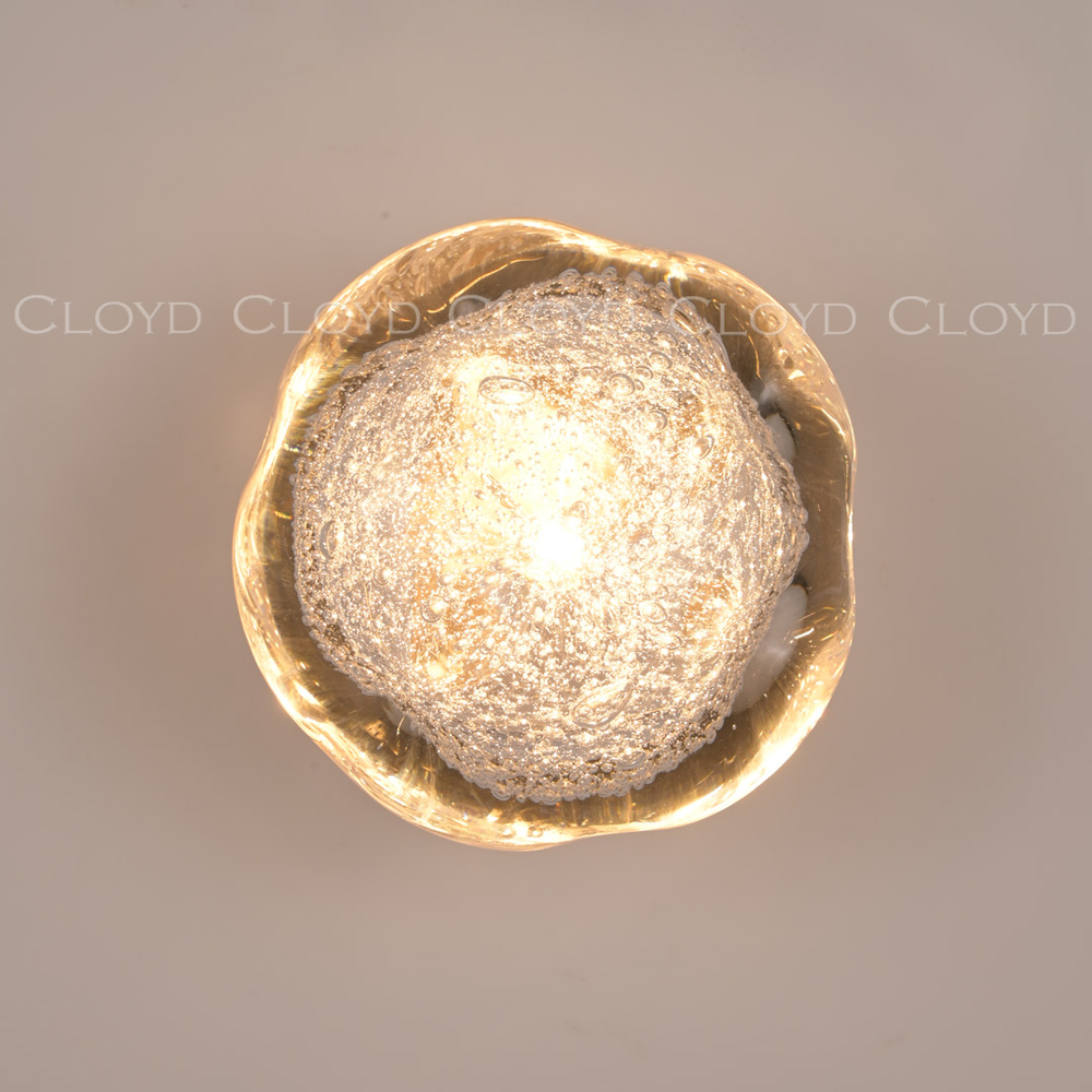 Бра Cloyd VOCAL-A W1 / латунь - прозрачн. стекло (арт.20366)