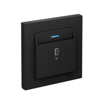 Выключатель карточный AtlasDesign 10А с подсветкой без задержки отключения механизм карбон SE ATN001014