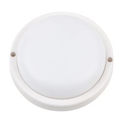ULW-Q217 18W-6500К SENSOR IP65 WHITE Светильник светодиодный влагозащищенный. с микроволновым датчиком движения. Круг. Дневной свет 6500K. Диаметр 172 мм. Корпус белый. ТМ Volpe