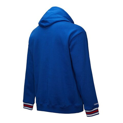Баскетбольная толстовка Mitchell&Ness NBA Chainstitch Fleece Vintage Logo Philadelphia 76ers Sweatshirt Blue