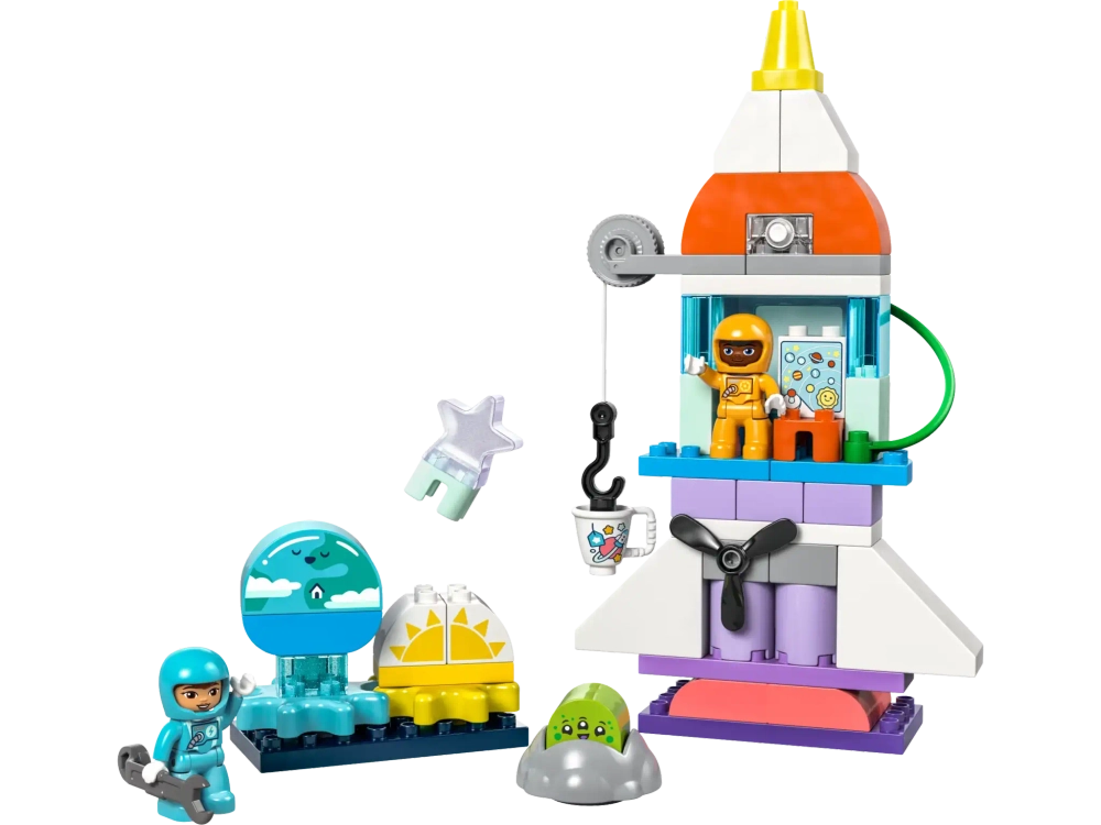 Конструктор LEGO Duplo 10422 Приключение на космическом шаттле, 3в1