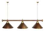 Лампа STARTBILLIARDS 3 пл. (плафоны золотые,штанга золотая,фурнитура золото)