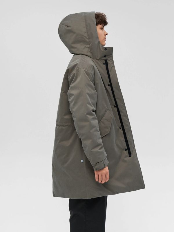 Парка утепленная хаки - фото 5