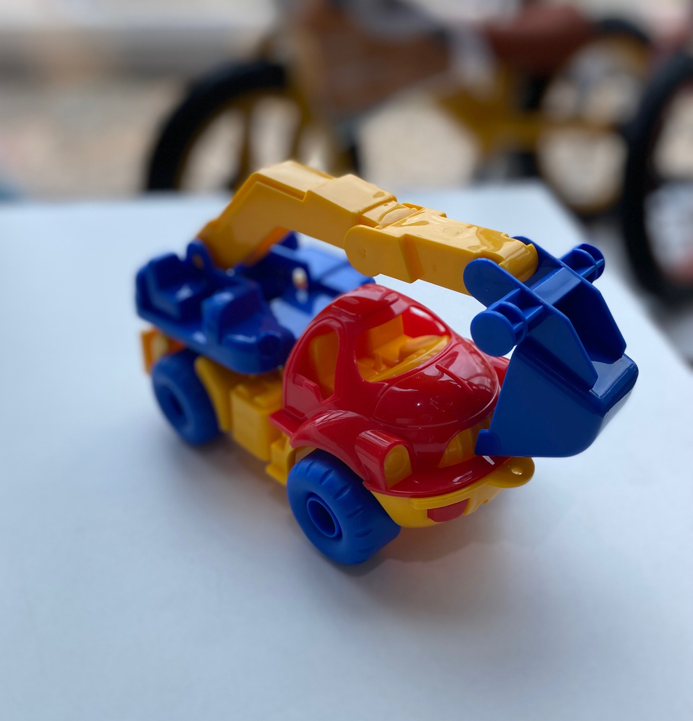 Машинка для малышей "Трактор-экскаватор Малыш"