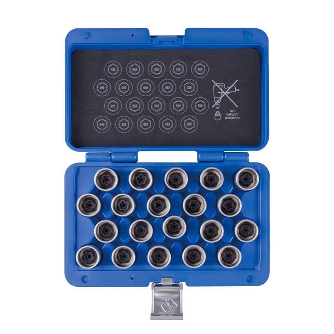 KING TONY (9BW0220) Набор насадок для монтажа/демонтажа секреток колес BMW, 20 предметов