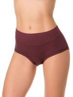 Трусы с высокой линией талии из бамбукового полотна (Размер: XXL) (Цвет: черный)