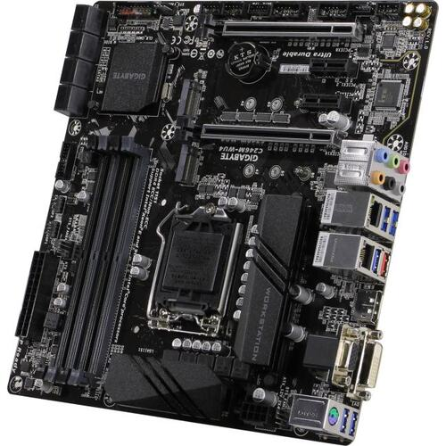 Серверная Мат. плата Lga1151 GIGABYTE C246M-WU4 (RTL) &lt;C246&gt; 2xPCI-E Dsub+DVI+DP 2xGbLAN SATA MicroATX 4DDR4