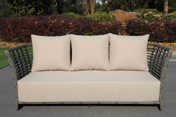 "Валенсия" лаунж-зона из искусственного ротанга, цвет серый