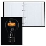 Тетрадь на кольцах А5 165х215 мм, 160 л., твердый картон, клетка, BRAUBERG, "Idea", 404091