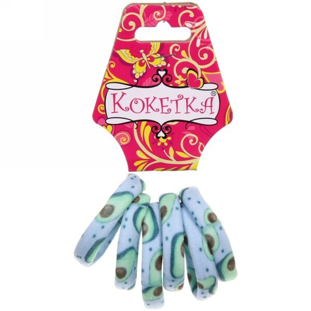 Резинки для волос 6шт «Summer style - Авакадо», d-4см